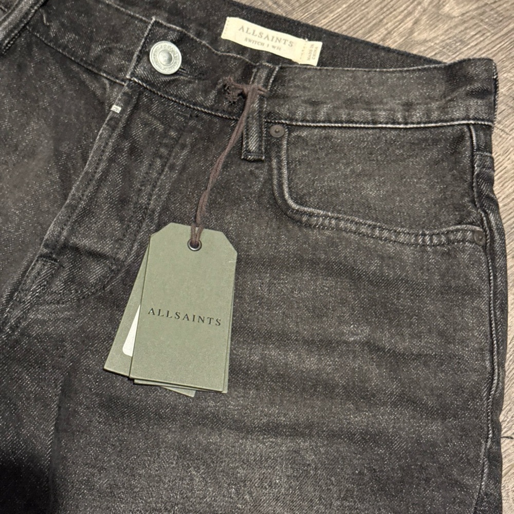 All Saints Switch Men’s Skinny Raw Hem Shorts New With Tags - Picture 3 of 6